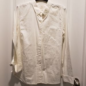 White button down